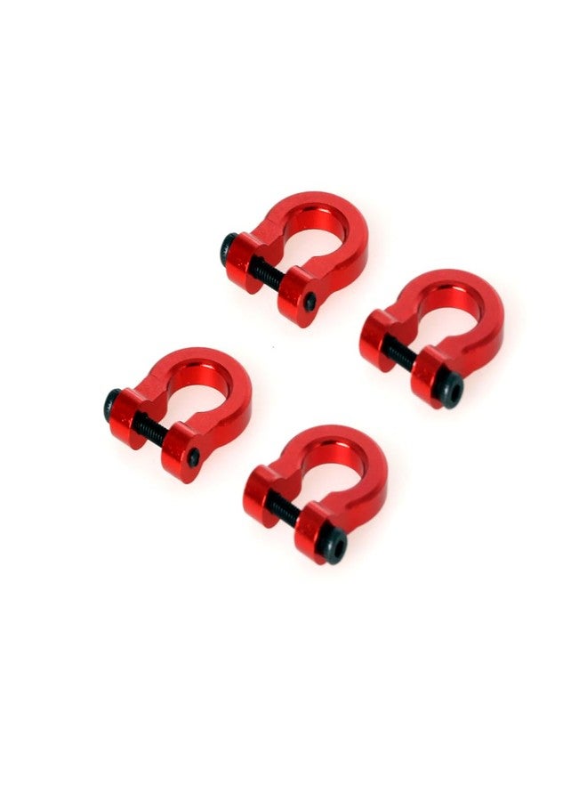 LCX مجموعة قطع غيار وإكسسوارات ترقيات من الألومنيوم لسيارة LCX 1/10 RC Crawler Car، مكونة من 4 قطع، متوافقة مع TRX4 وTRX6 وSCX10 II وSCX10 III وSCX10 PRO من الجيل السابع والثامن والتاسع (أحمر - CNC). - Image 4